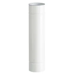 Tubo smaltato lineare porcellanato bianco L 50 cm Ø 10 cm