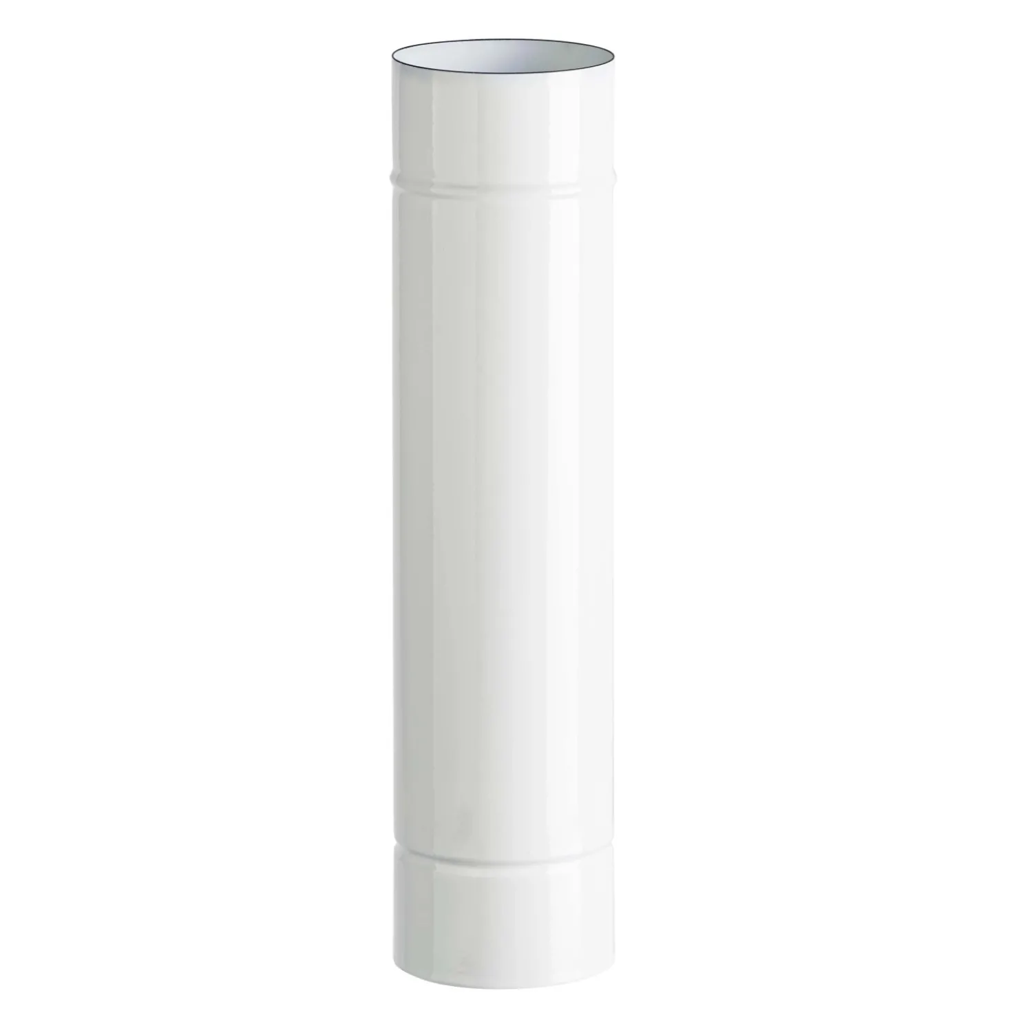 Tubo smaltato lineare porcellanato bianco L 50 cm Ø 10 cm