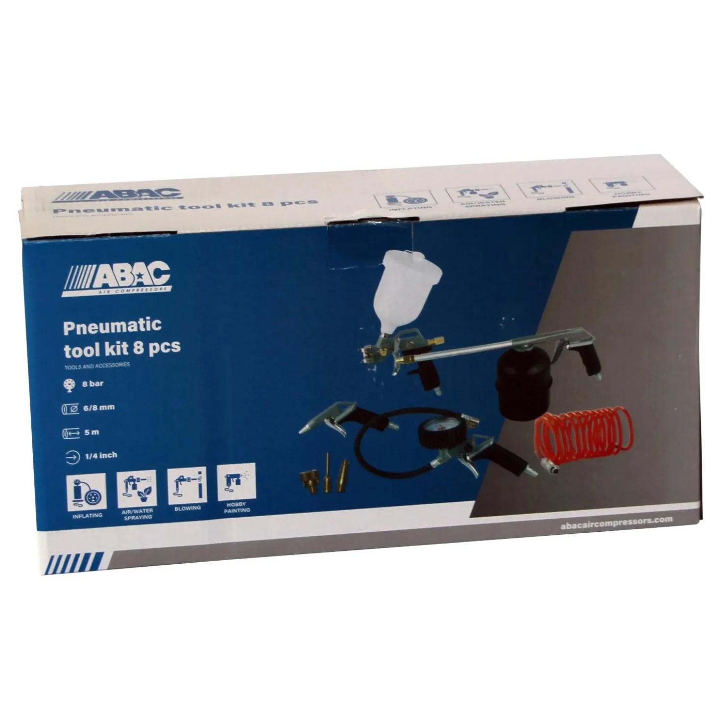 Utensili pneumatici universali 8 pz