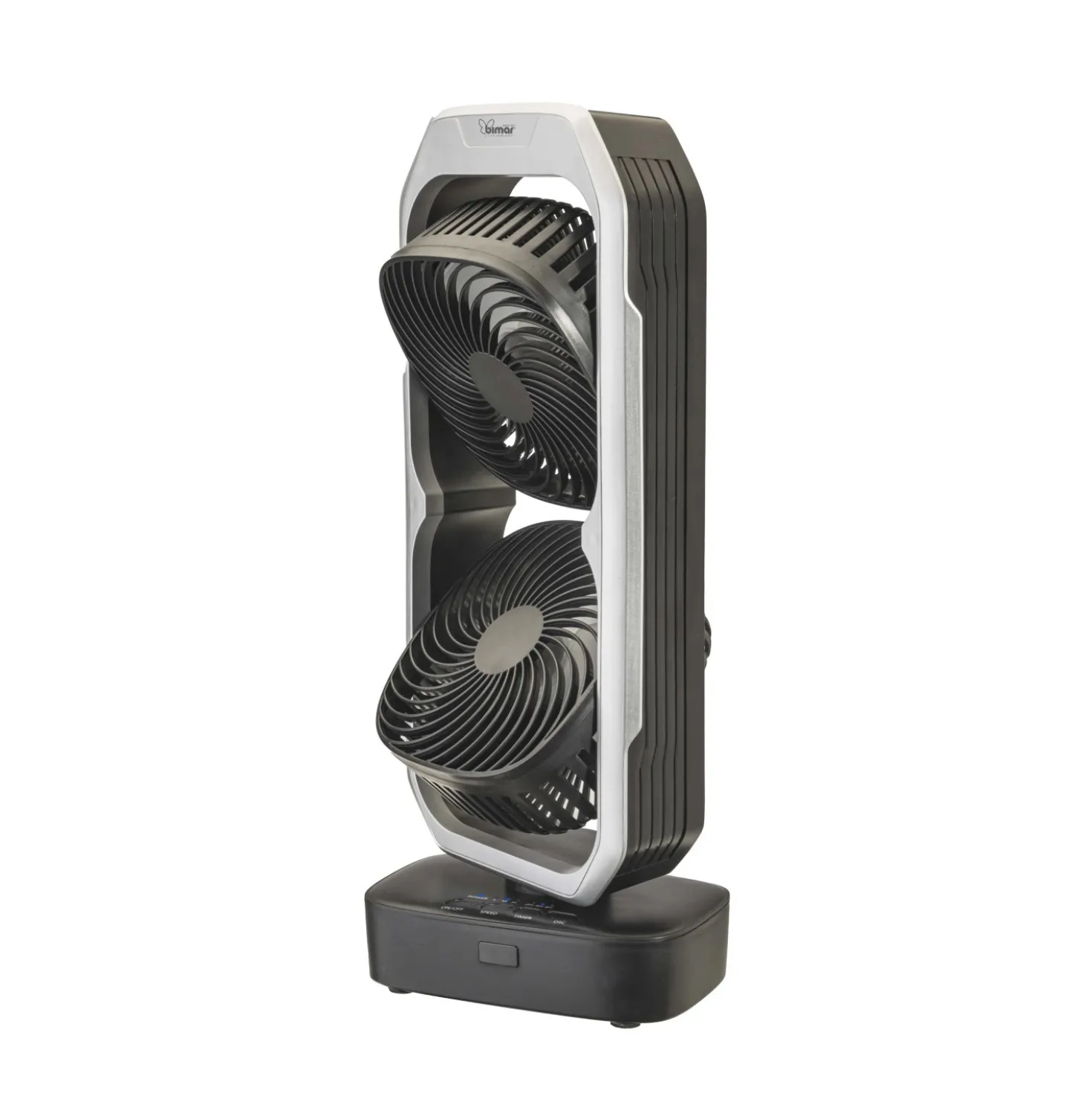 Ventilatore da tavolo Cordless USB due ventole 3 velocità 12W