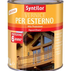 Vernice per esterno effetto lucido noce medio 1 l