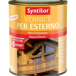 Vernice per esterno effetto lucido rovere chiaro 250 ml