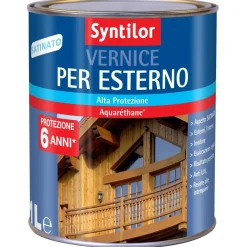 Vernice per esterno effetto satinato noce medio 1 l