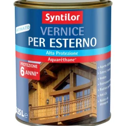 Vernice per esterno effetto satinato incolore 250 ml