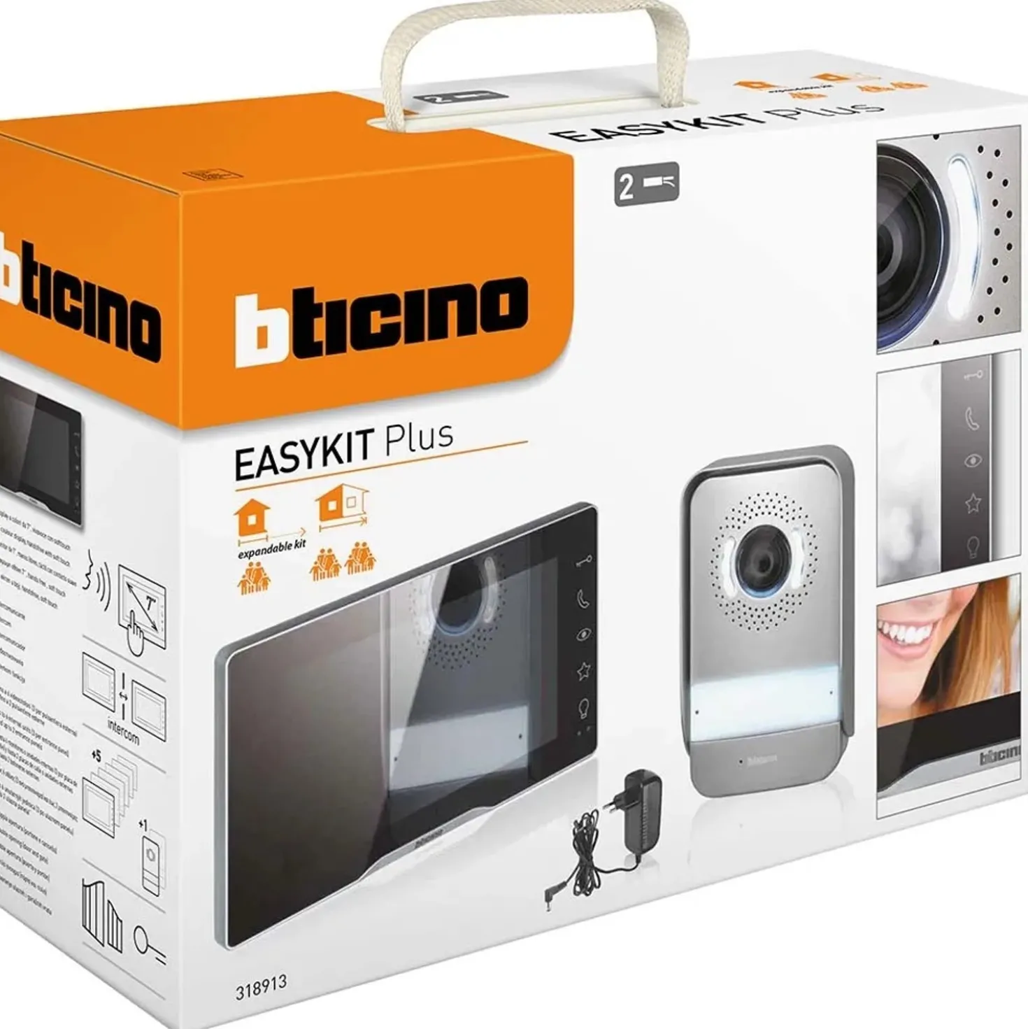 Videocitofono 7" Monofamiliare Bticino 318913 Easikut Plus