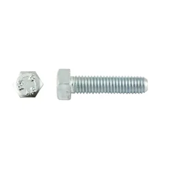 Vite ferro a testa esagonale DIN 933 zincata mm 6 x 80 mm 10 x4 pz