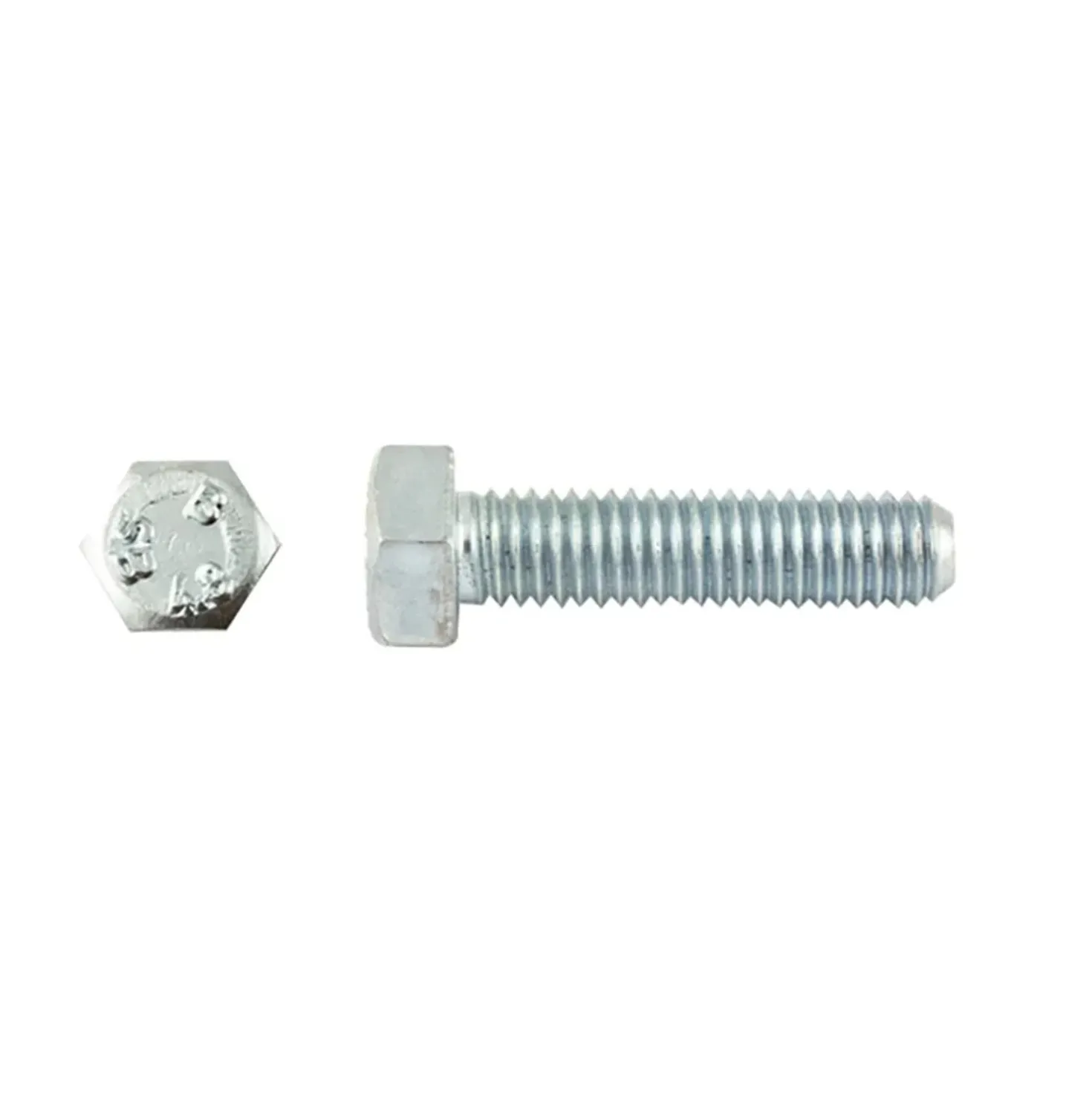 Vite ferro a testa esagonale DIN 933 zincata mm 6 x 80 mm 10 x4 pz