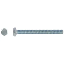 Vite ferro a testa esagonale DIN 933 zincata mm 6 x 80 mm 10 x4 pz