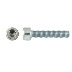 Vite ferro testa cilindrica cava esagonale din 912 zincata mm 6x60