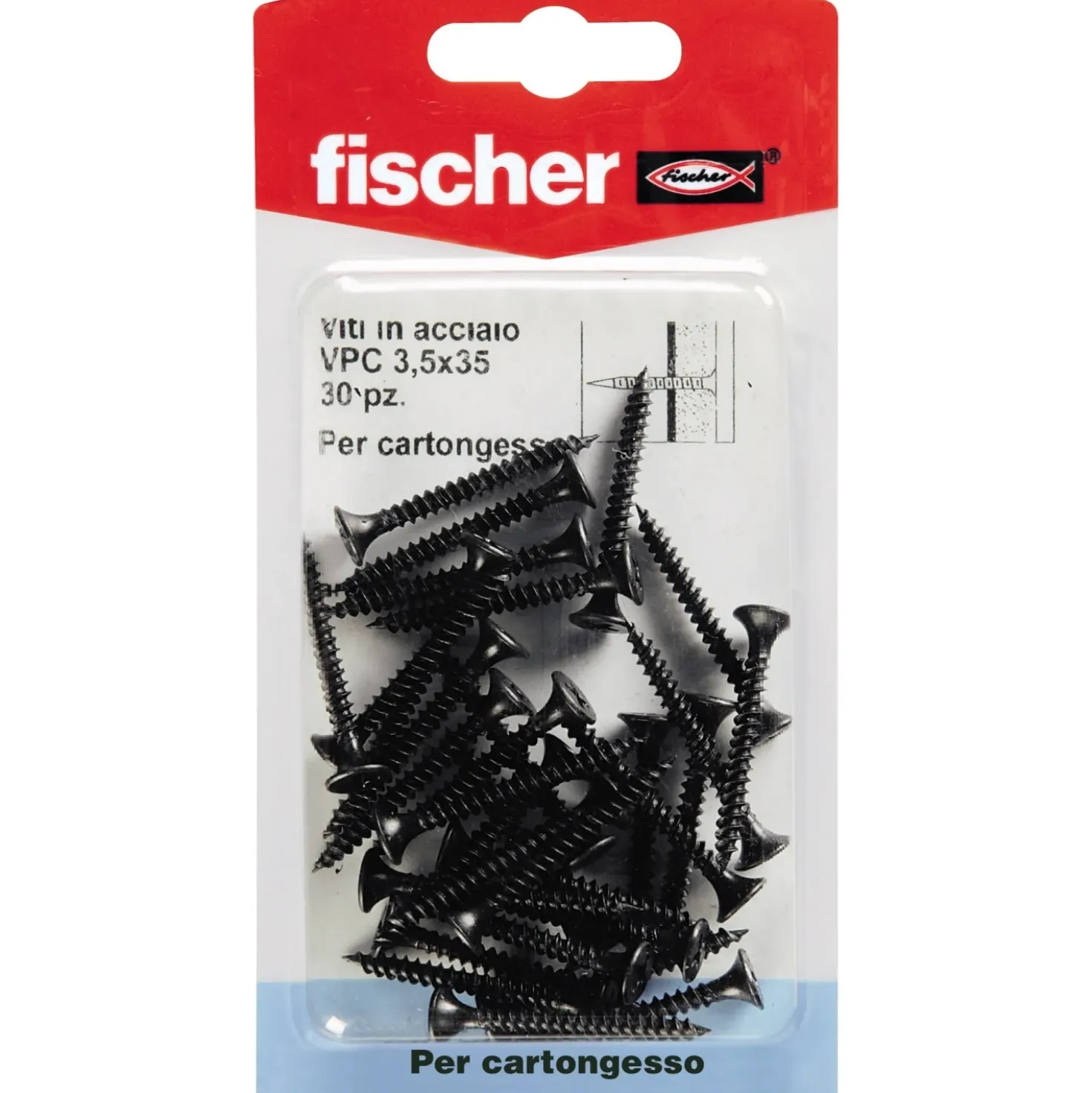 Vite per cartongesso VPC Fischer 3,5x35 mm 30 pz