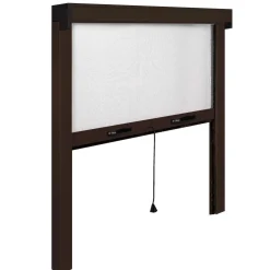 Zanzariera avvolgibile Irs 120x160 cm marrone