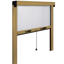 Zanzariera avvolgibile Irs 160x160 cm bronzo